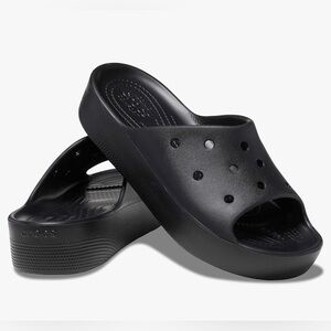 CROCS Classic Platform Slide - Black